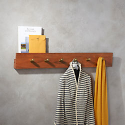 hidden channel wall-mounted coat rack