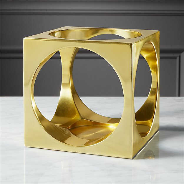 hole in the wall pillar candle holder CB2