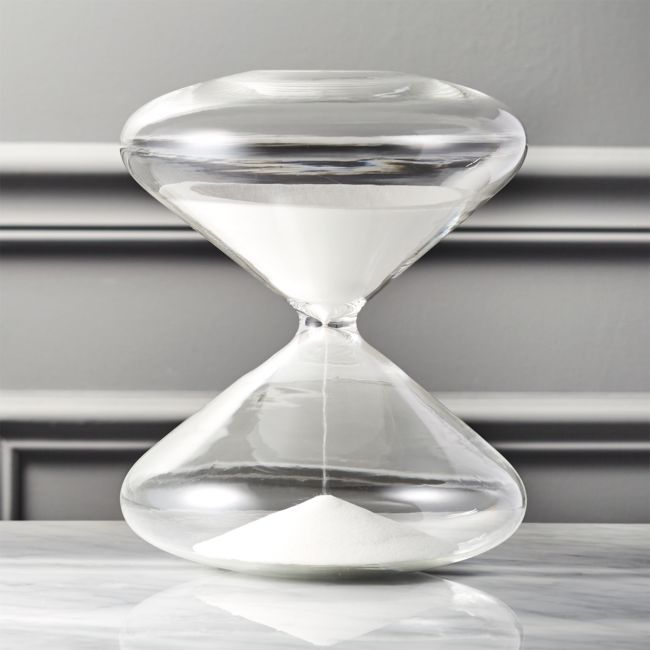 Online Designer Living Room White Sand Hour Glass