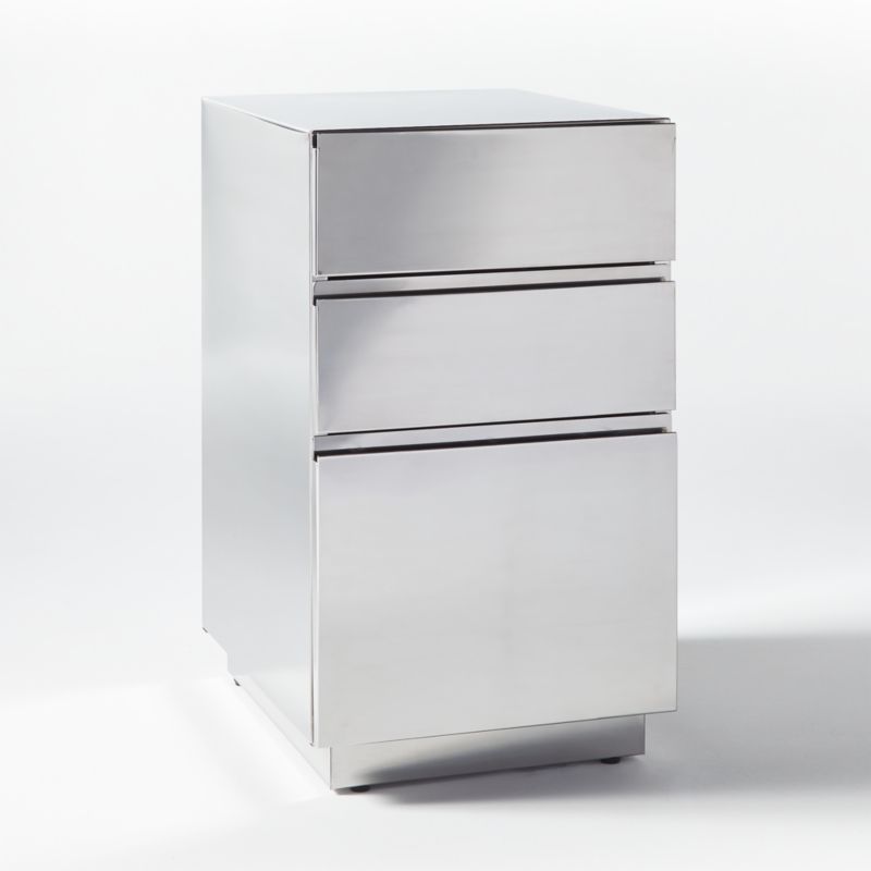 Hudson Home Silver 2-Drawer Cabinet Organizer