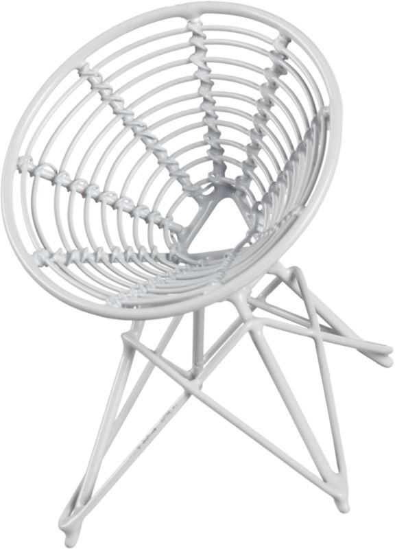 CB2   igloo chair ornament    read 