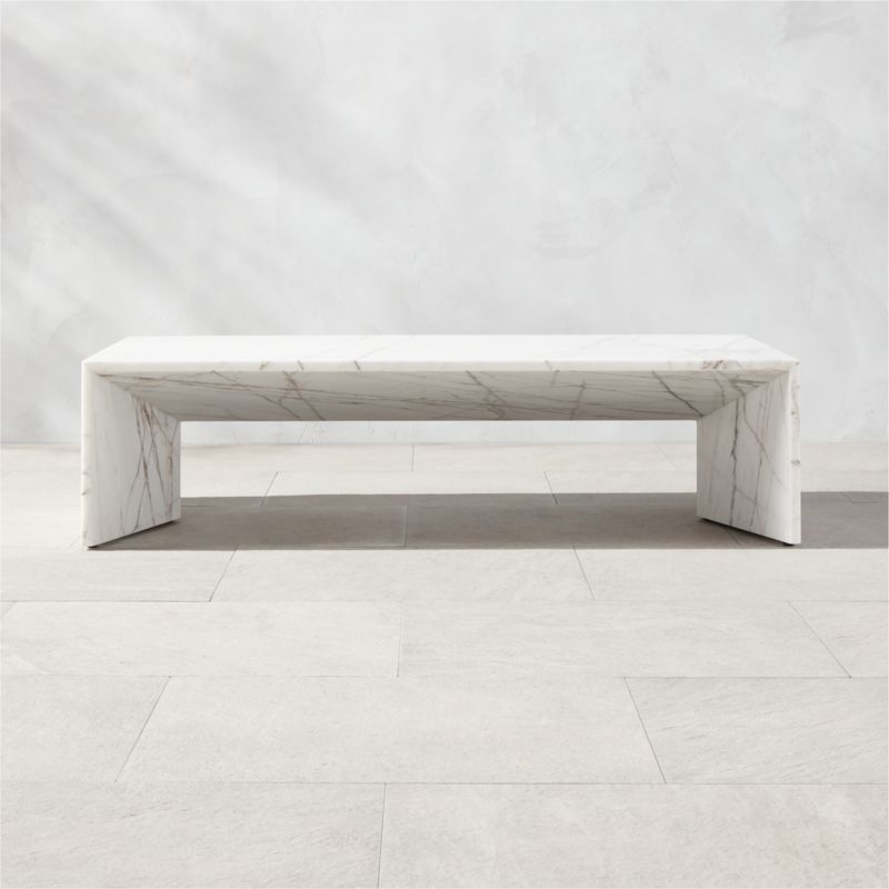 Liguria Oval White Marble Coffee Table with White Marble Base by Gianfranco Frattini