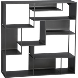 industrial metal wall mounted bookcase