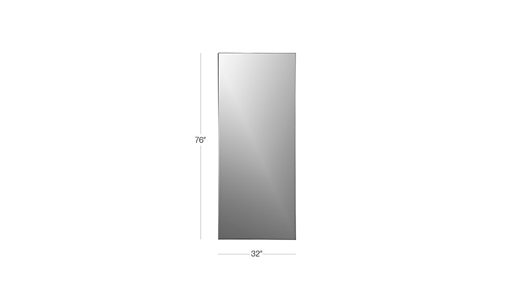 infinity 32 quot x76 quot floor mirror cb2 infinity 32 quot x76 quot floor mirror cb2