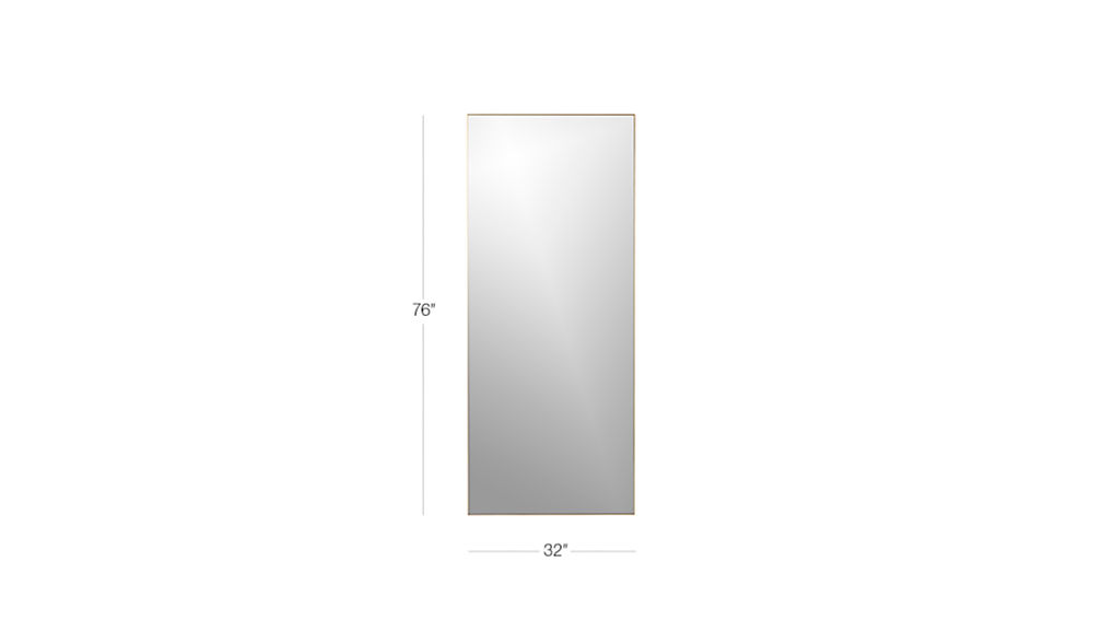 infinity 24" thinframe wall mirror CB2