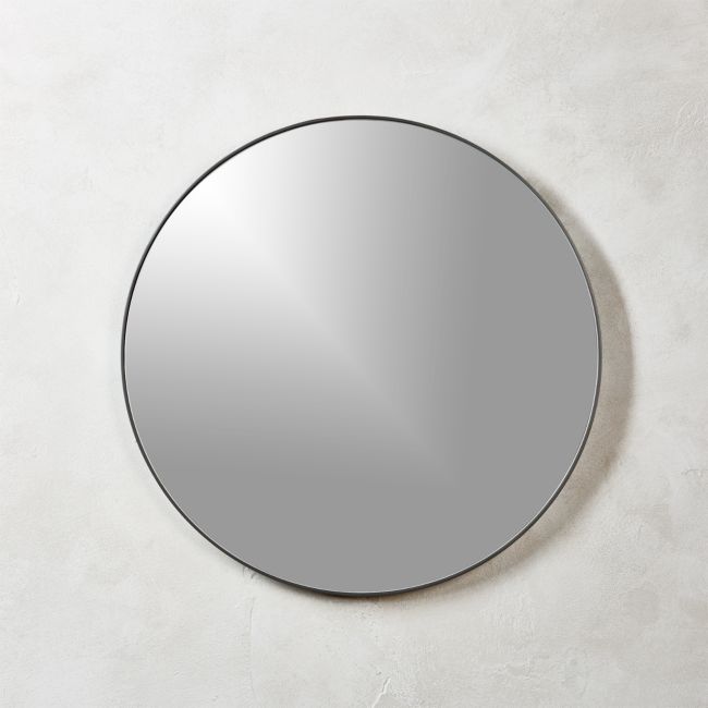 Online Designer Business/Office Infinity Black Round Wall Mirror 24