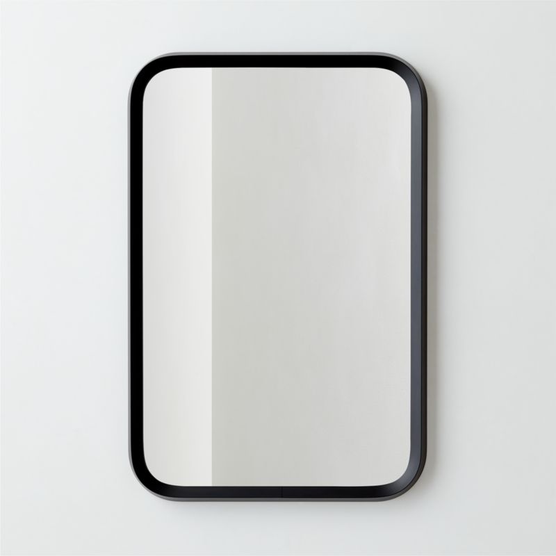 Boulevard Oak Wood Rectangular Wall Mirror 24"x36"
