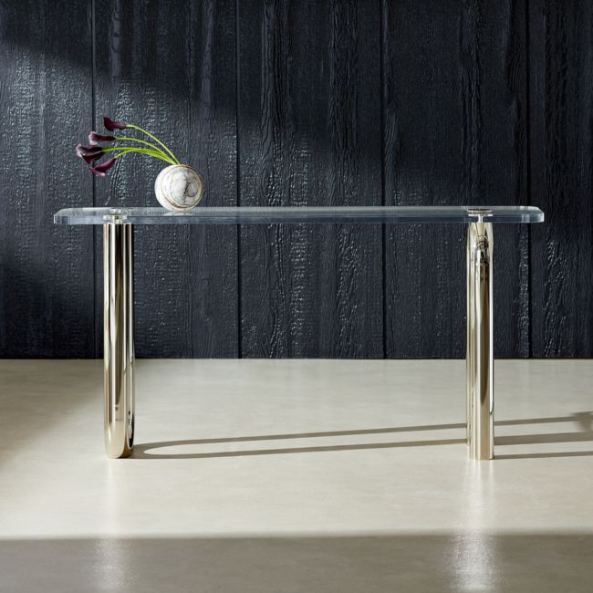 Online Designer Living Room Link Acrylic Console Table