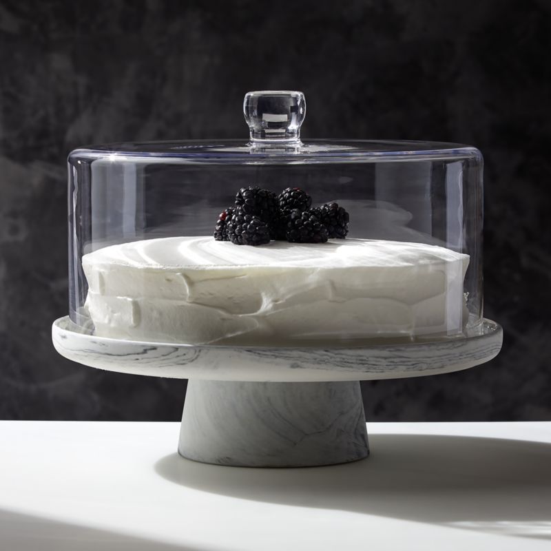 Askew Marble and Glass Serving Bowls Set of 2