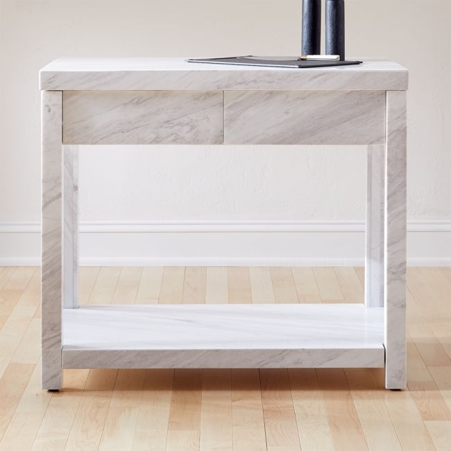 Slab Marble Kitchen Island