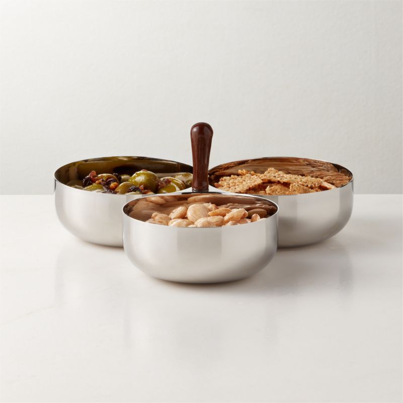 Askew Marble and Glass Serving Bowls Set of 2