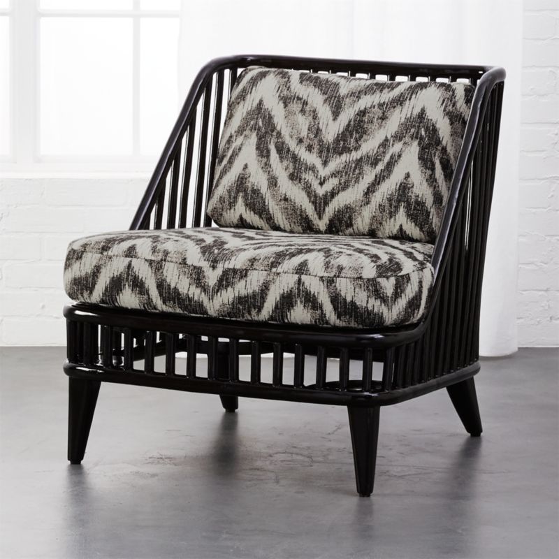 black rattan chairs CB2