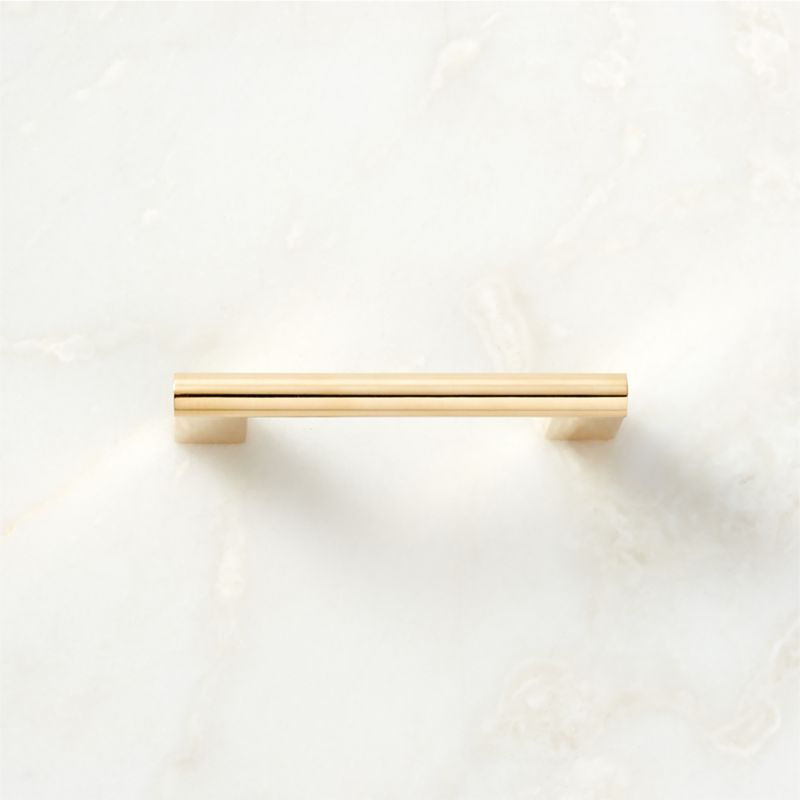 Kela Unlacquered Brass Cabinet Handle 3