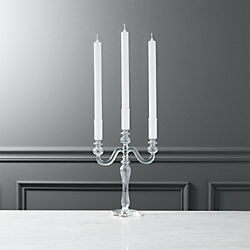 labra holds 3 taper candle holder