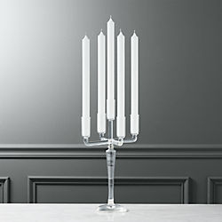 labra holds 5 taper candle holder