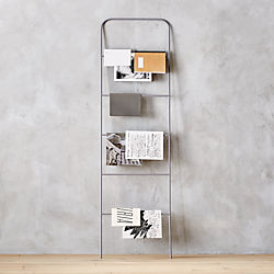 Ladder Grey Magazine Rack