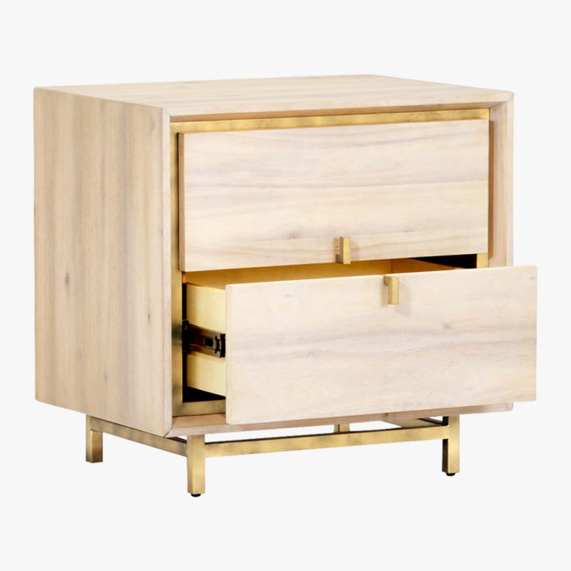 Cb2 lara acacia on sale low dresser