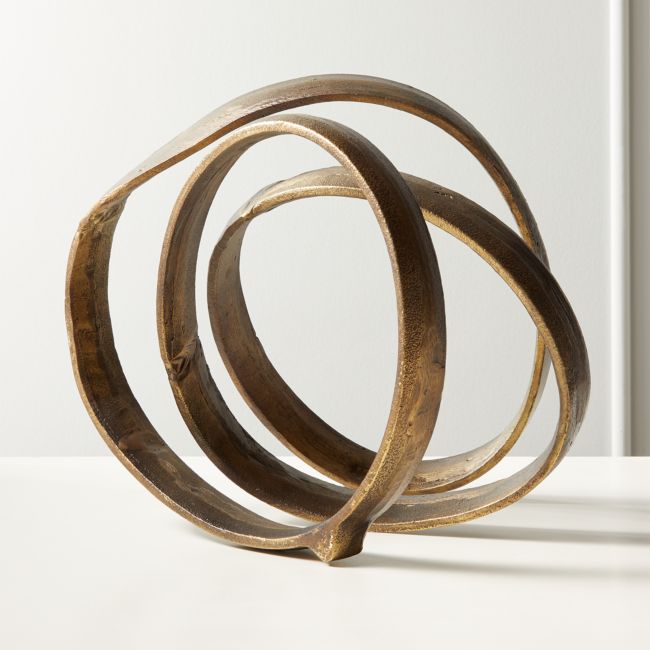 Online Designer Kitchen Lasso Brass Spiral Sculpture