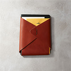 leather wall-mounted catchall