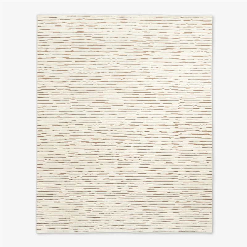 Marrin Hand-Knotted Ivory New Zealand Wool Rug Swatch 12"x12"