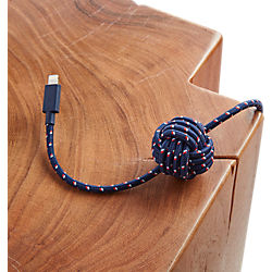 usb lightning night navy cable