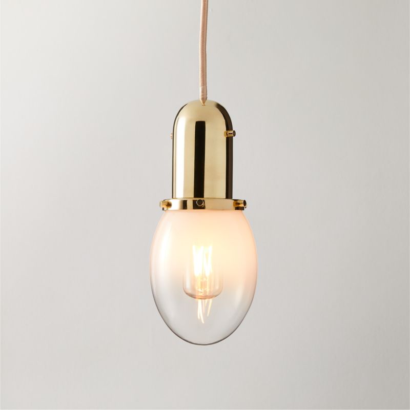 Calandra Glass And Black Marble Pendant Light Small