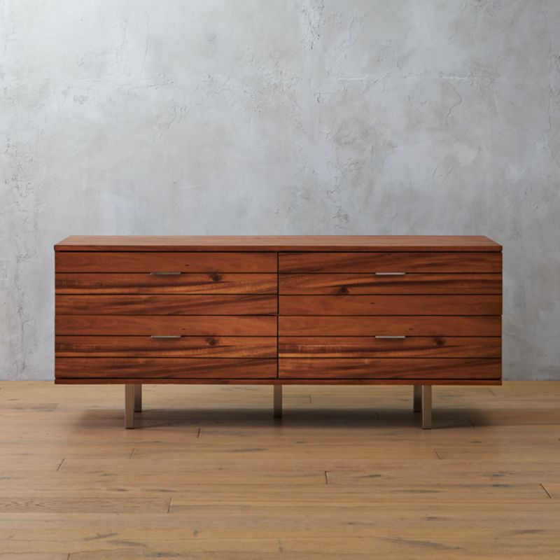 linear long low dresser in bedroom furniture + Reviews CB2