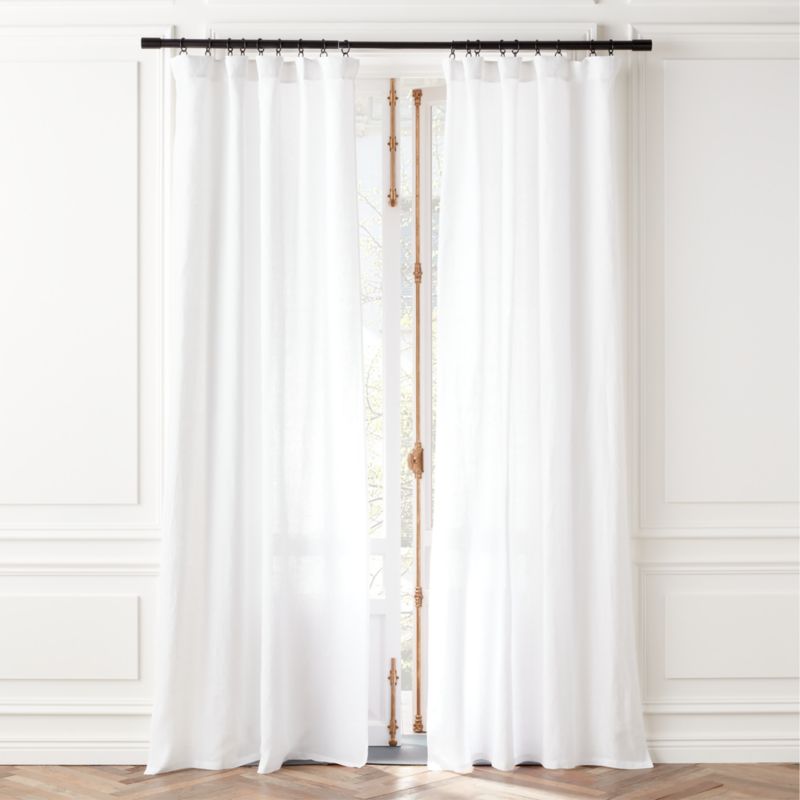 Smoked Mauve EUROPEAN FLAX™-Certified Linen Window Curtain Panel 48"x120"