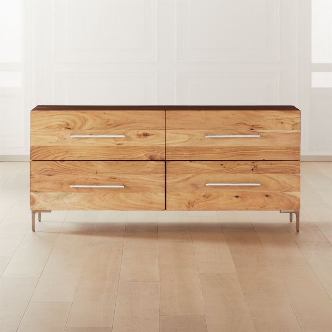 Cb2 lara acacia on sale low dresser