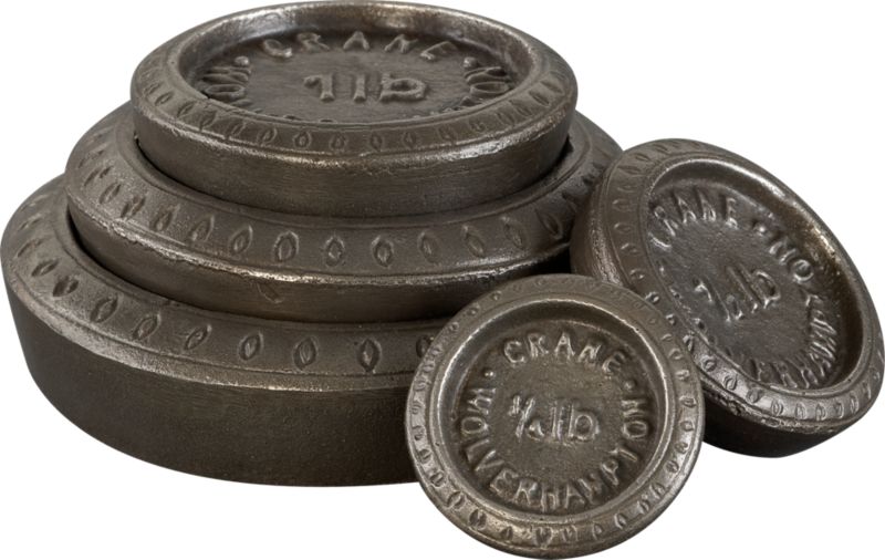 CB2   london weights set of five  