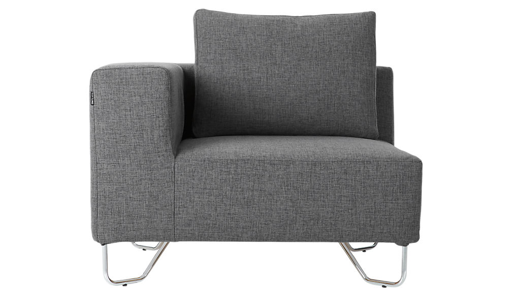 Grey Sectional Couches lotus grey 3-piece sectional sofa | cb2 Grey Sectional Couches lotus grey 3-piece sectional sofa | cb2