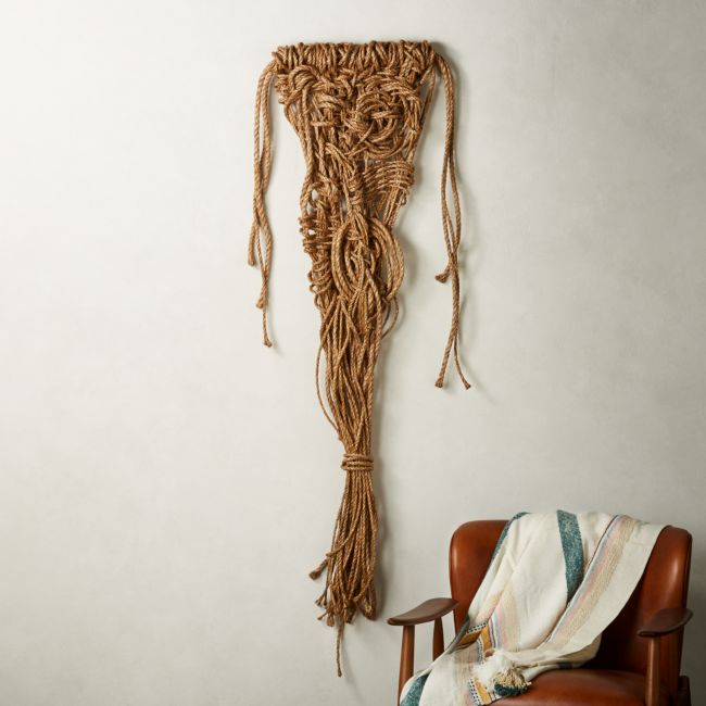 Online Designer Combined Living/Dining Love and Gratitude Rope Wall Decor