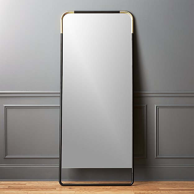 lucy brass floor mirror 32 quot x76 quot cb2 lucy brass floor mirror 32 quot x76 quot cb2