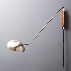 mantis nickel wall sconce