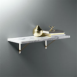 marble wall-mounted shelf