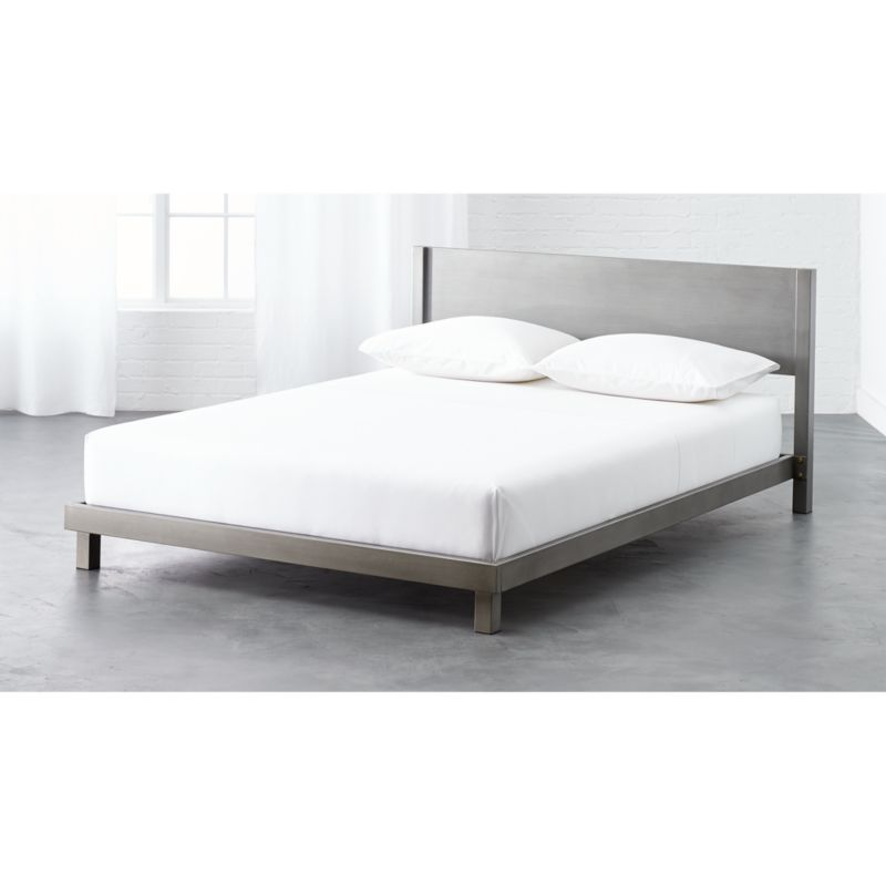 match full iron bed CB2