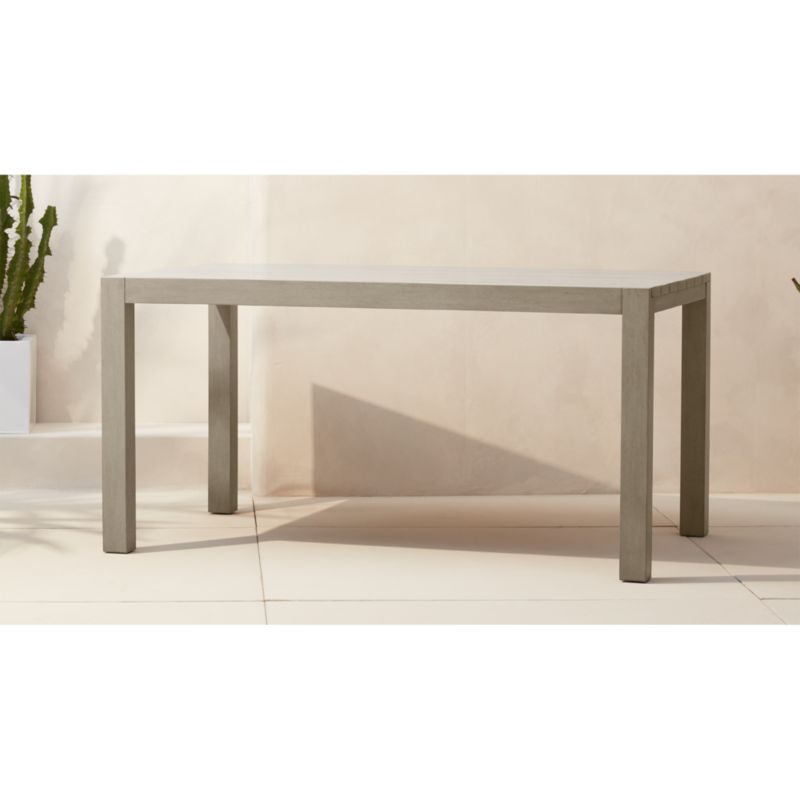 matera brown outdoor dining table CB2