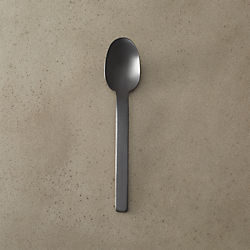mini matte black spoon