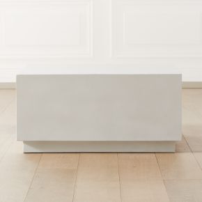 Matter Ivory Cement Square Coffee Table