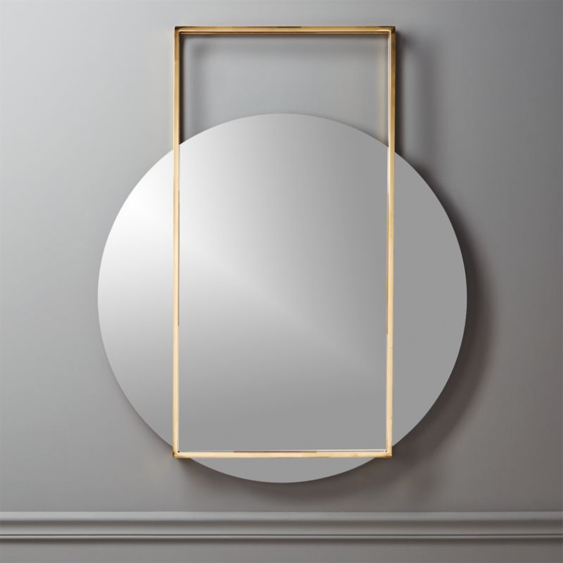 Pendulum Gold Wall Mirror + Reviews | CB2