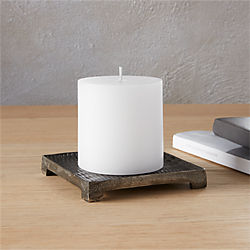 metal candle plate