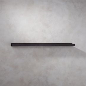 Metal Gunmetal Wall Shelf 48