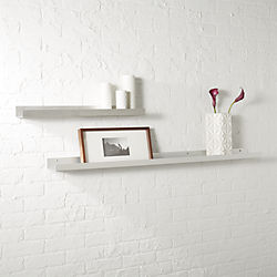 metal aluminum wall shelves