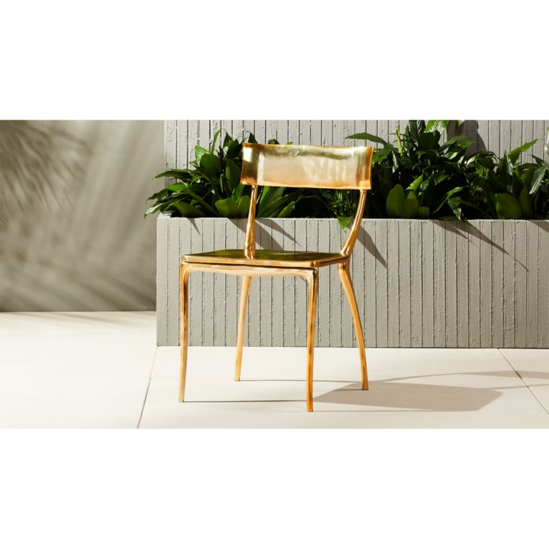 midas gold dining chair | CB2