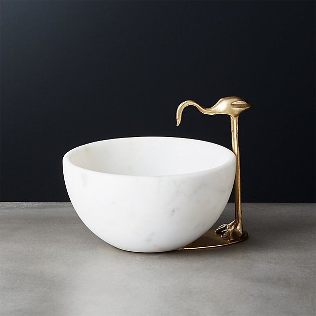 Miles Small Marble Bowl | CB2
