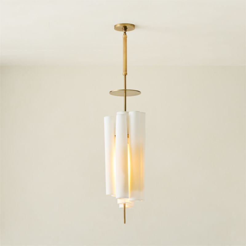 Lille Ombre Glass Oval Pendant Light by goop