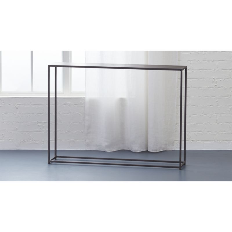 mill mini console table CB2