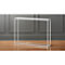 mini mill white console table | CB2