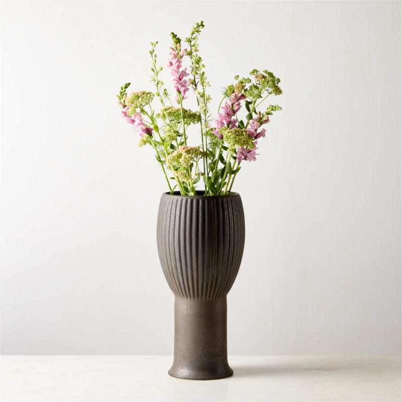 Regine Brown Glass Vase by goop