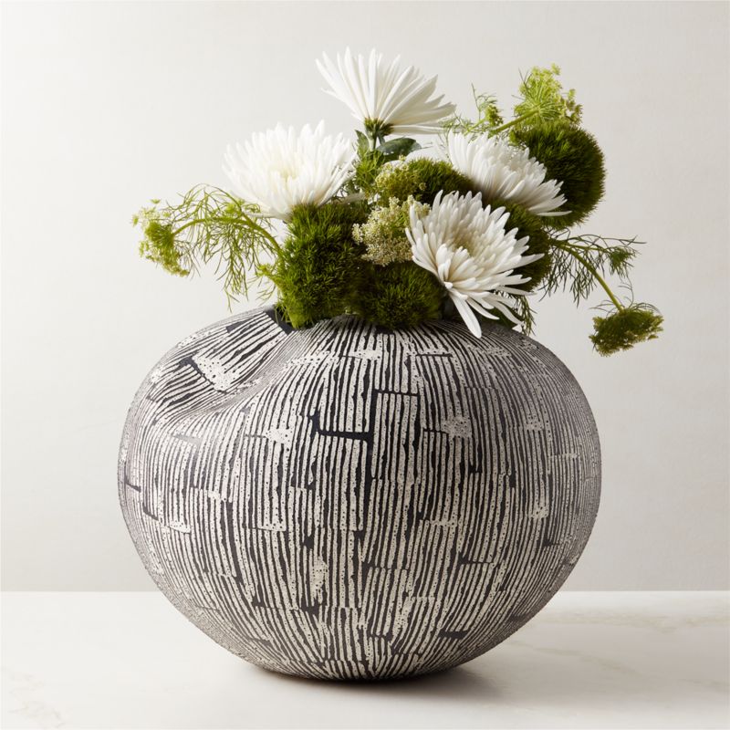 Clio Bubble Green Glass Vase